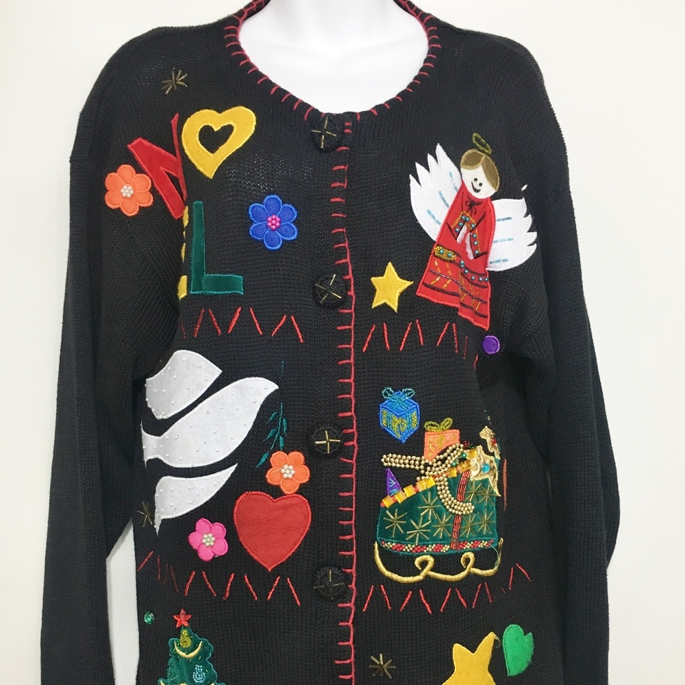 Ugly Christmas Sweater M Victoria Harbour Noel